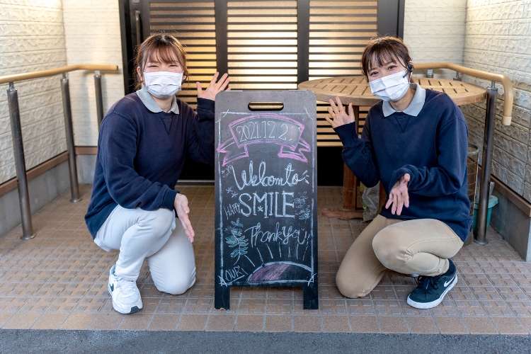 お話を伺った「スマイル」が素敵な滝さん（左）水島さん（右）