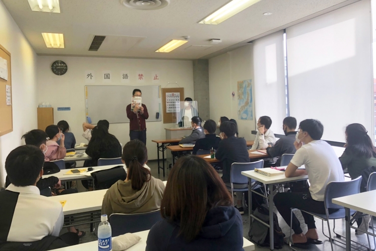 ウェル日本語学院「授業前の朝会」