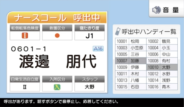 大切な情報をひと目でしっかり確認！スムーズな介護業務をサポートします！